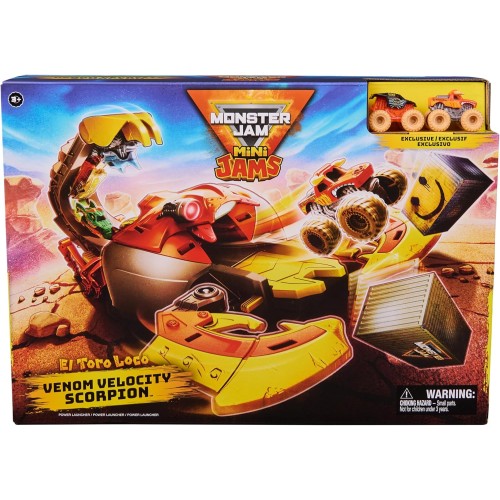 Monster Jam Mini, El Toro Loco Venom Velocity Scorpion Playset