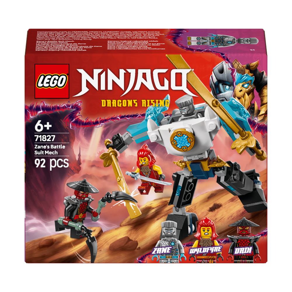 LEGO NINJAGO Zane’s Battle Suit Mech Toy Set 71827