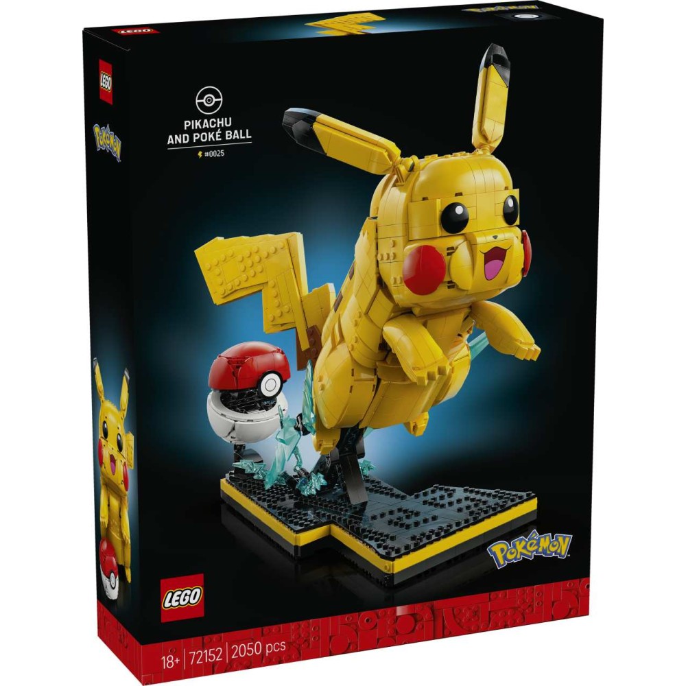 LEGO Pokémon Pikachu and Poké Ball 72152