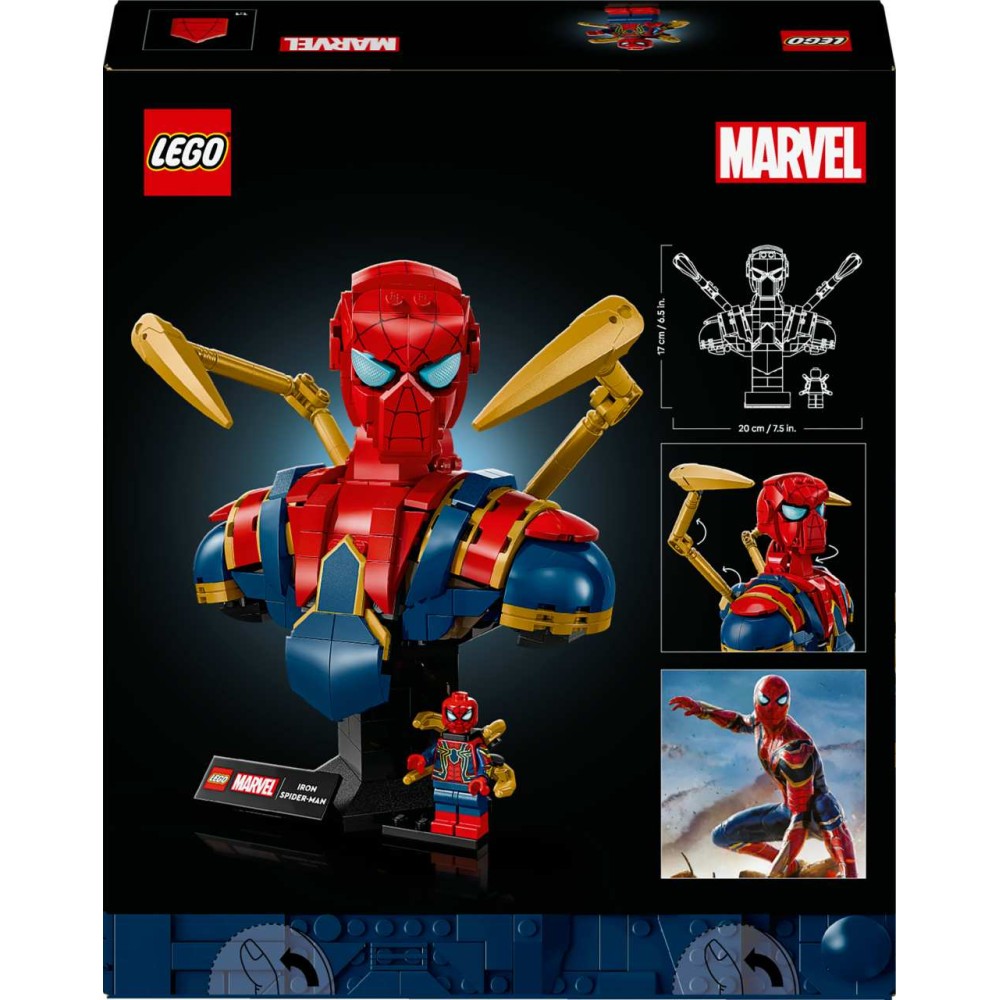 LEGO ǀ Marvel Iron Spider-Man Bust Collectible Adult Building Set 76326 (76326)