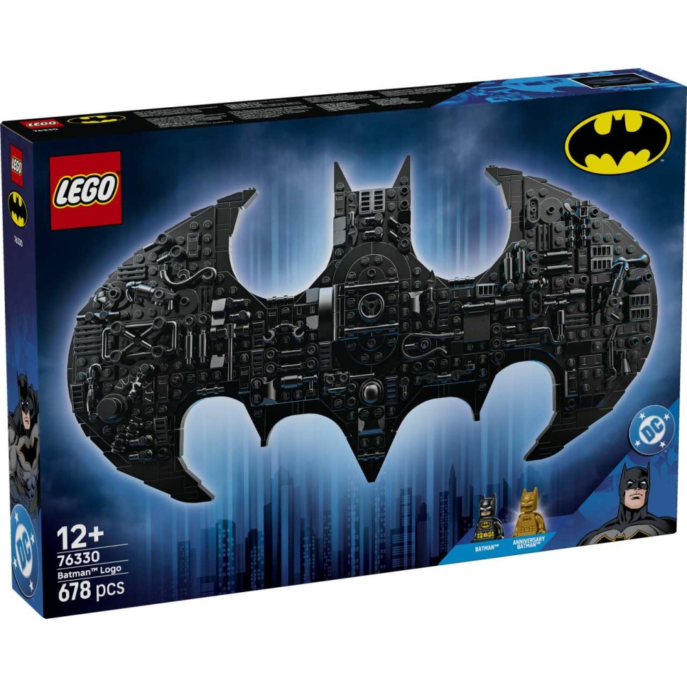 LEGO DC Batman Logo Superhero Toy Building Set 76330