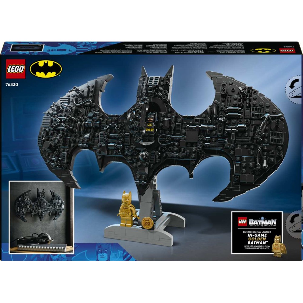 LEGO DC Batman Logo Superhero Toy Building Set 76330