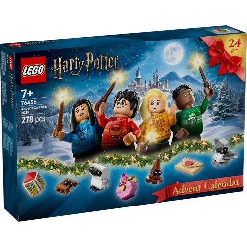 LEGO Harry Potter Advent Calendar 2025 – 24 Surprises with 8 Festive Minifigures & Magical Creatures (76456)