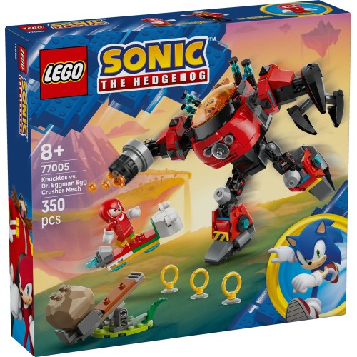 LEGO Sonic Knuckles vs. Dr. Eggman – Egg Crusher Mech Battle Set (77005)