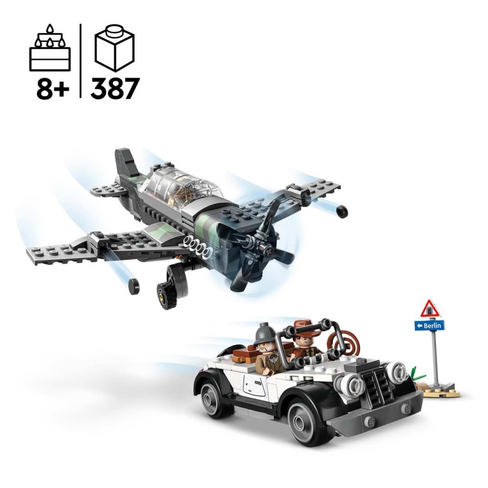 LEGO Indiana Jones Fighter Plane Chase Toy Set 77012