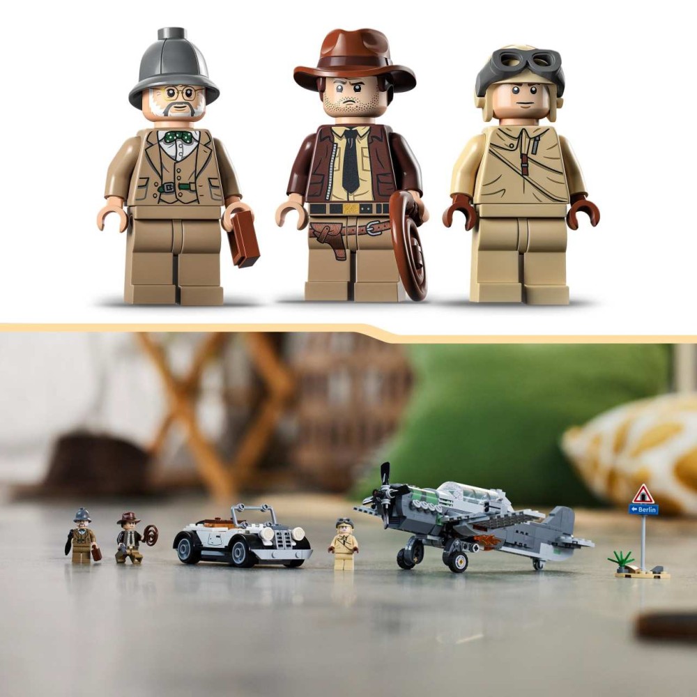 LEGO Indiana Jones Fighter Plane Chase Toy Set 77012