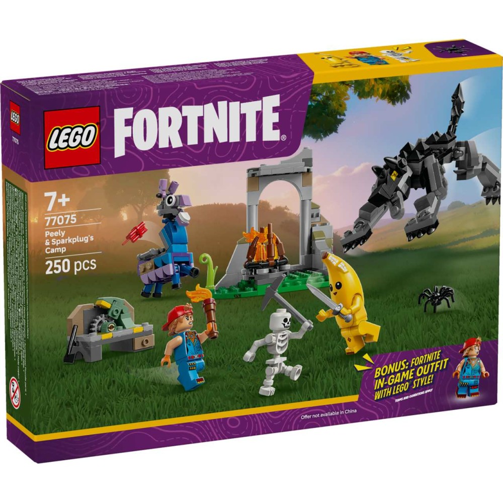 LEGO Fortnite Peely & Sparkplug’s Camp Toy Set 77075 (77075)