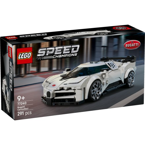 LEGO Speed Champions Bugatti Centodieci – Hyper Sports Car Model with Driver (77240)