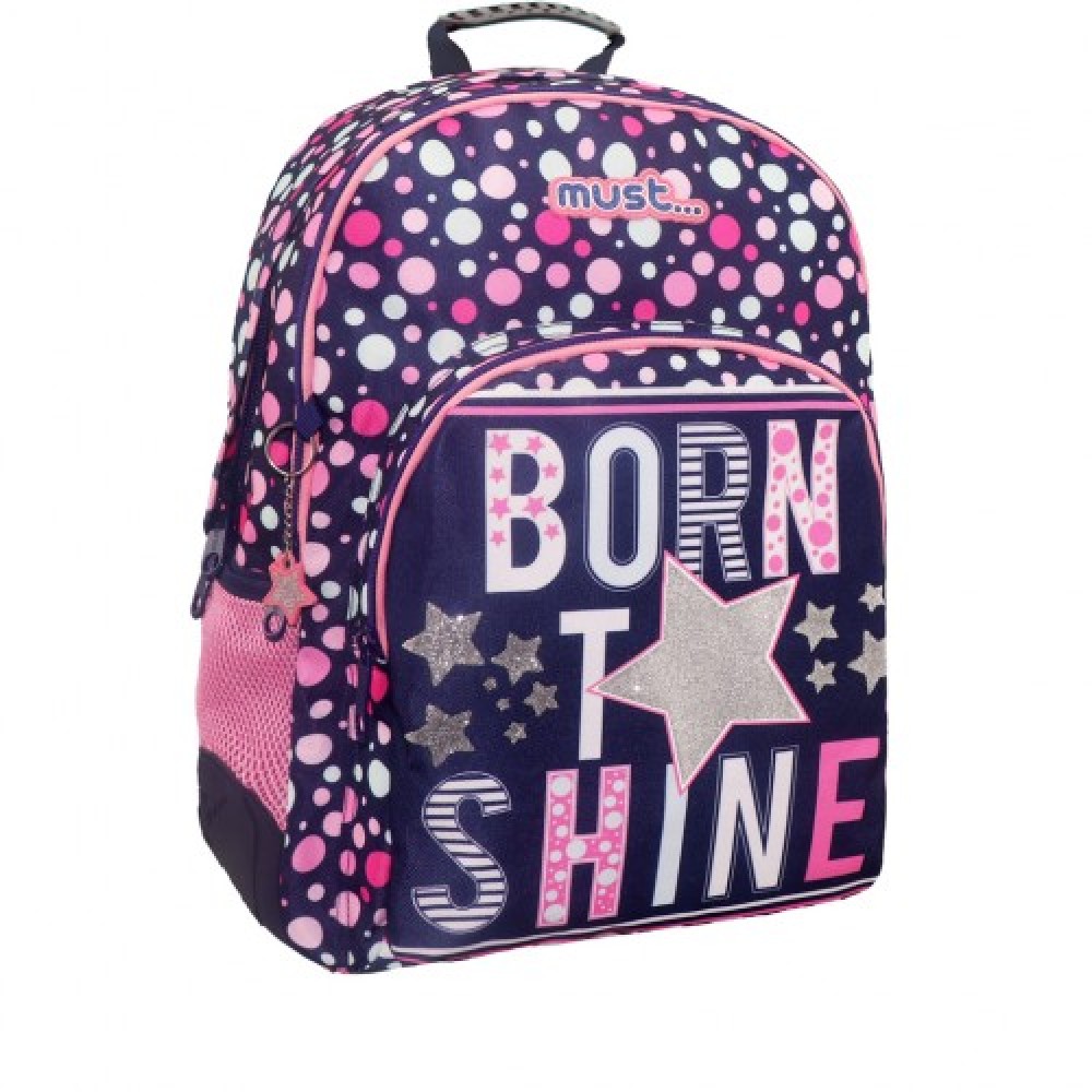 ELEMENTARY SCHOOL BACKPACK MUST ENERGY BORN TO SHINE 3 CASES