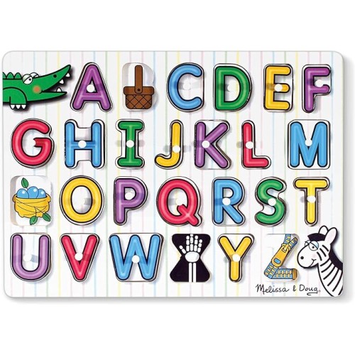 Melissa & Doug See-Inside Alphabet Peg Puzzle (LC) - 26 Pieces
