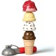 Melissa & Doug Wooden Scoop and Serve Ice Cream Counter (28 pcs) - Play Food and Accessories