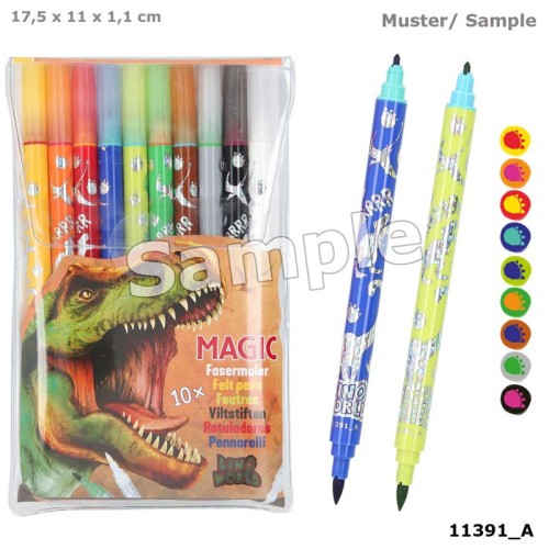 DINO WORLD Magic Markers