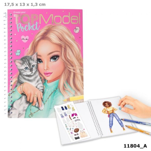 TOPModel Pocket Colouring Book