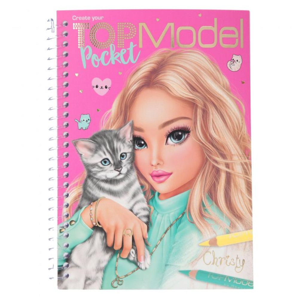 TOPModel Pocket Colouring Book