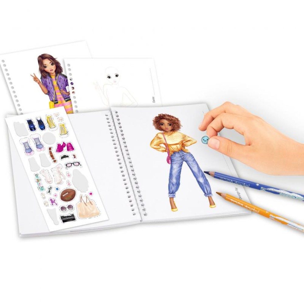 TOPModel Pocket Colouring Book