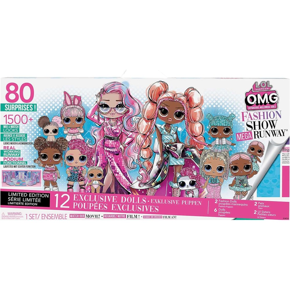 L.O.L. Surprise! Fashion Show Mega Runway - 12 Exclusive Dolls with Over 80 Surprises
