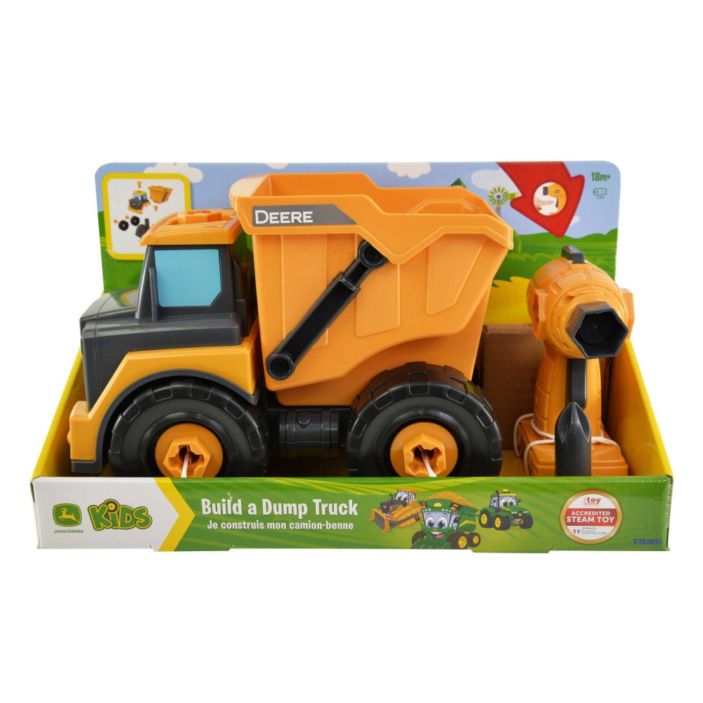 John Deere Kids Build-A-Buddy Yellow Dump Truck