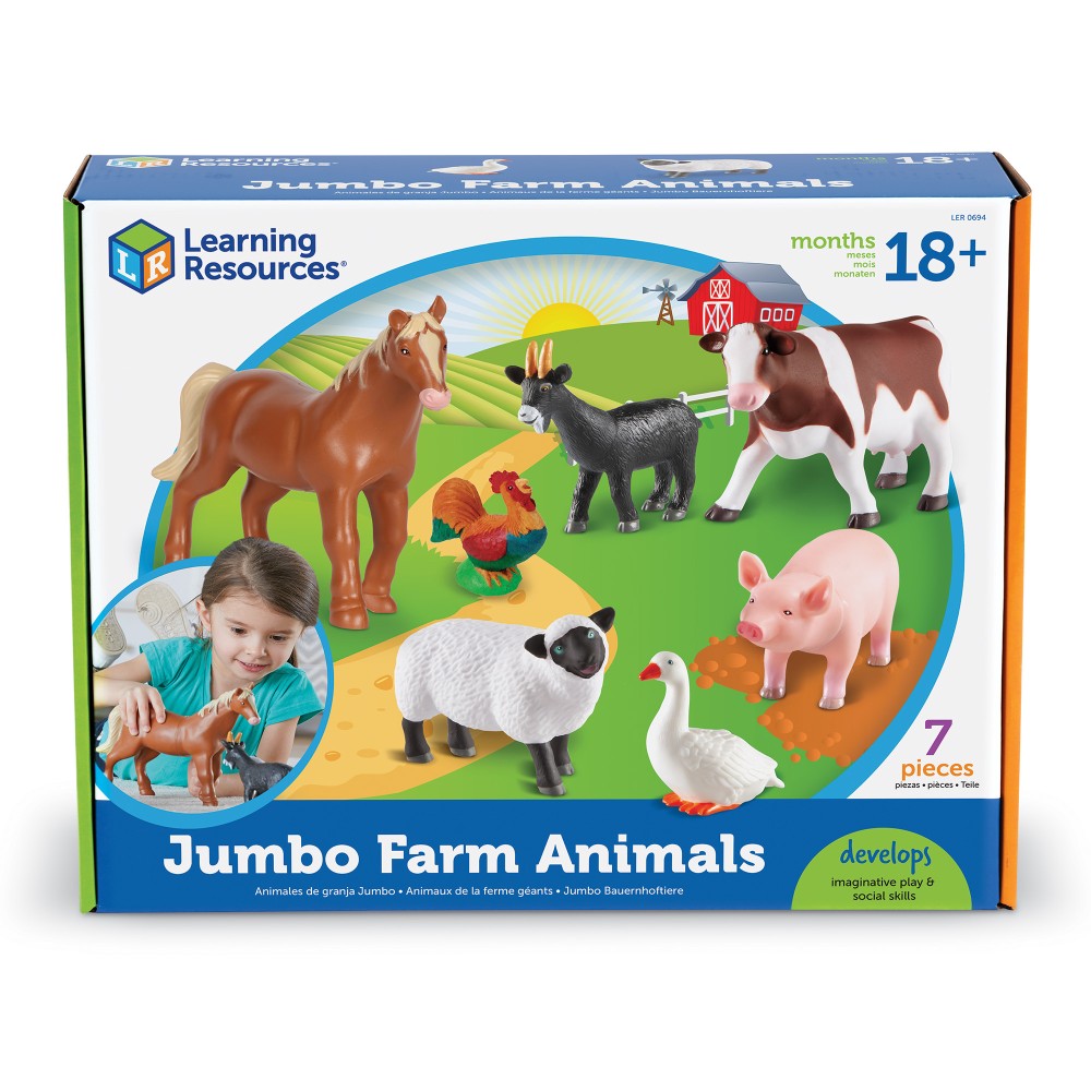 Jumbo Farm Animals - Learning Resources 