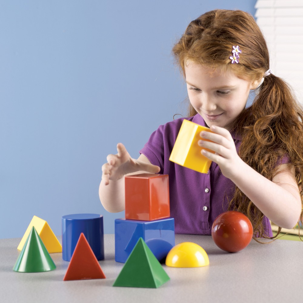 Large Plastic Geometric Shapes, Set of 10 Learning Resources