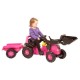 Rolly Toys Ride on Pink Pedal Tractor