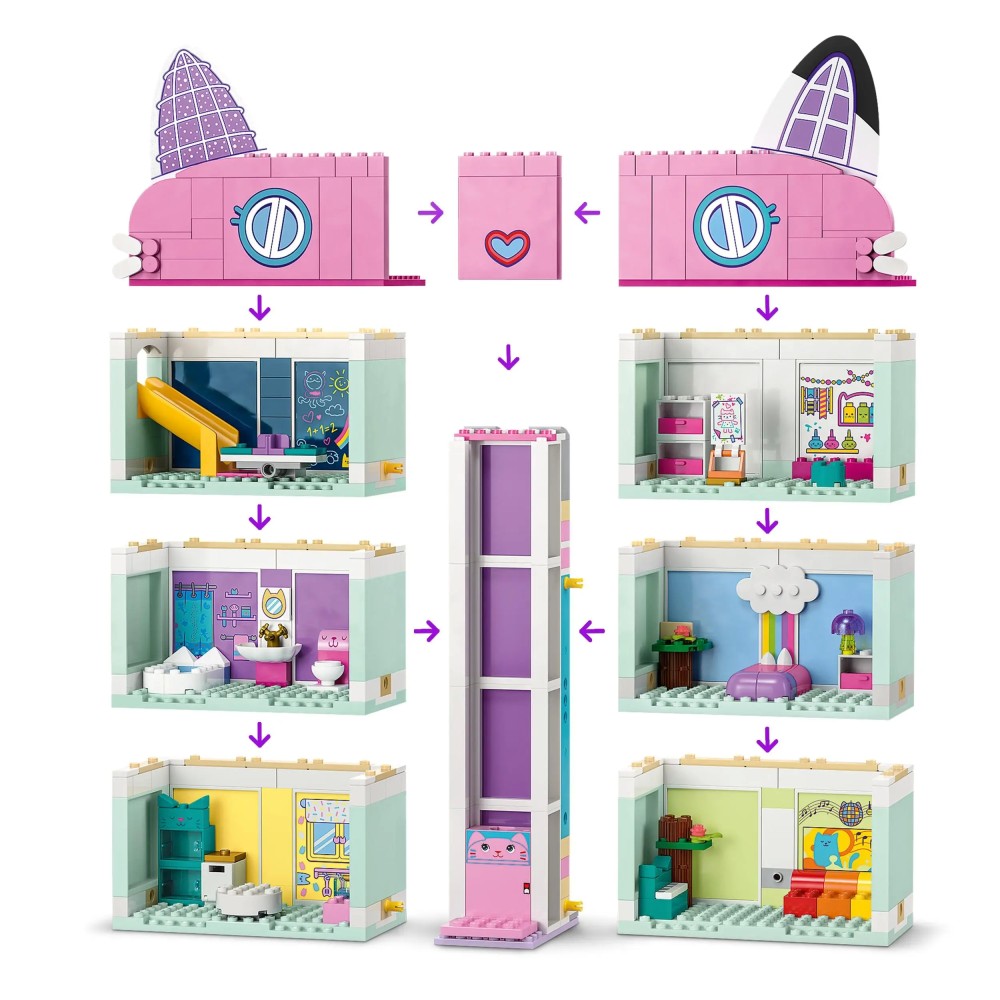 LEGO Gabby\'s Dollhouse Toy Playset + Figures 10788