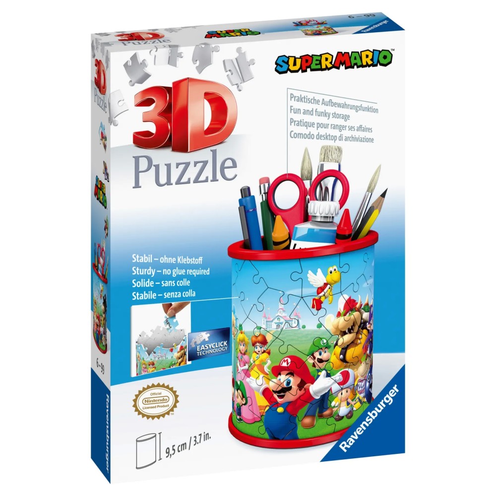 Ravensburger Super Mario Pencil Holder 3D Puzzle 54pc