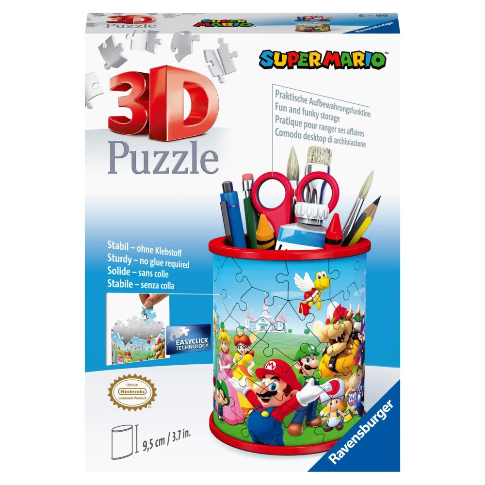 Ravensburger Super Mario Pencil Holder 3D Puzzle 54pc