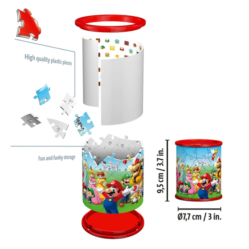 Ravensburger Super Mario Pencil Holder 3D Puzzle 54pc