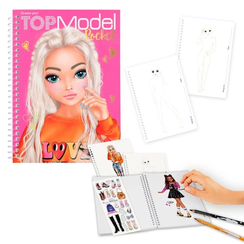 TOPModel Pocket Colouring Book