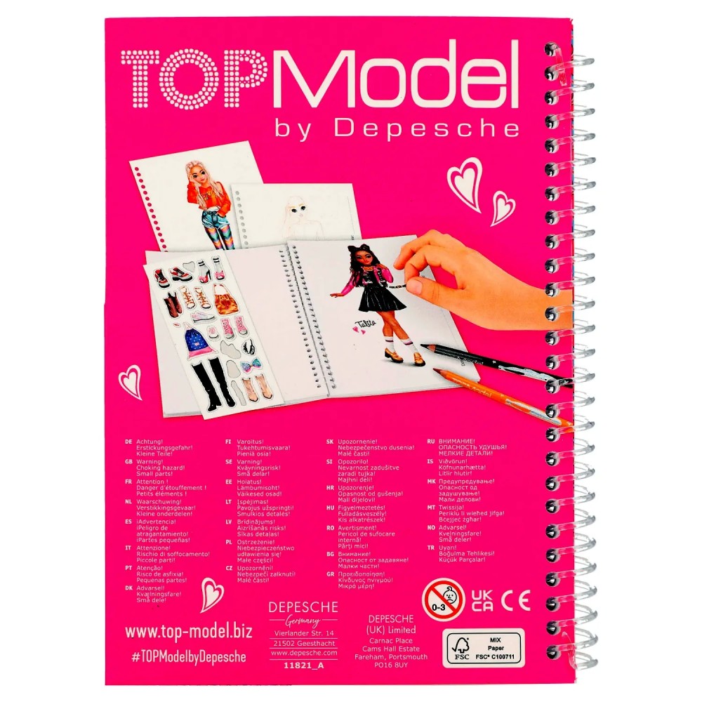 TOPModel Pocket Colouring Book