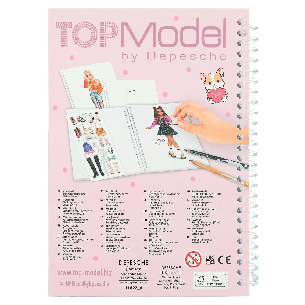 TOPModel Pocket Colouring Book 11822