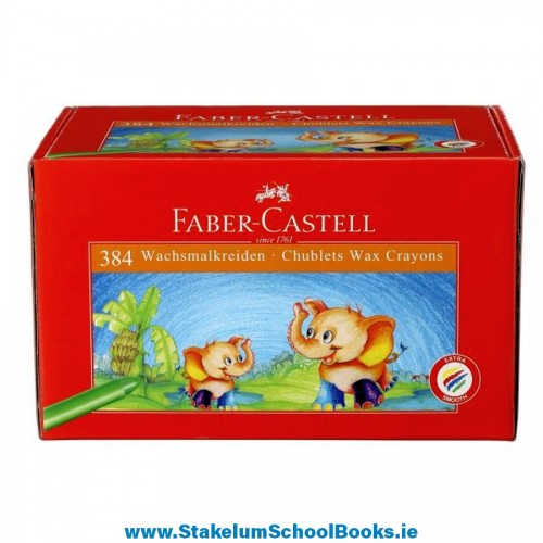 CHUBLETS CRAYONS(384 PCS IN 12 ASST. COLOURS 58mm)