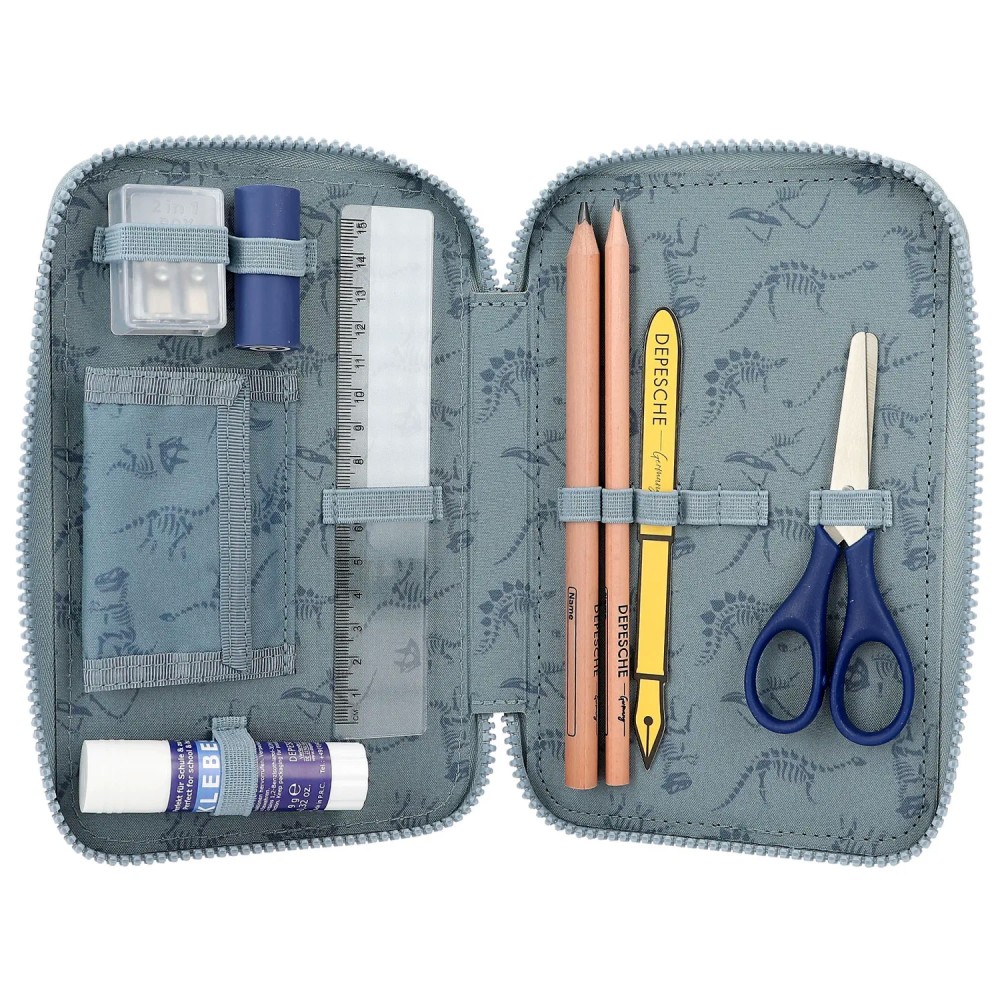 Dino World Triple Pencil Case LED T-Rex