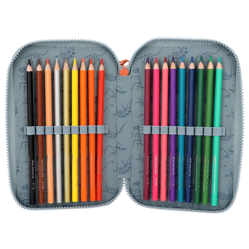 Dino World Triple Pencil Case LED T-Rex