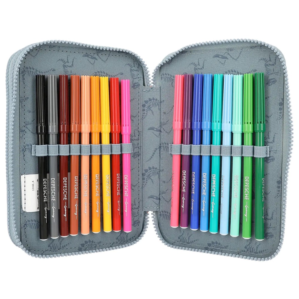 Dino World Triple Pencil Case LED T-Rex