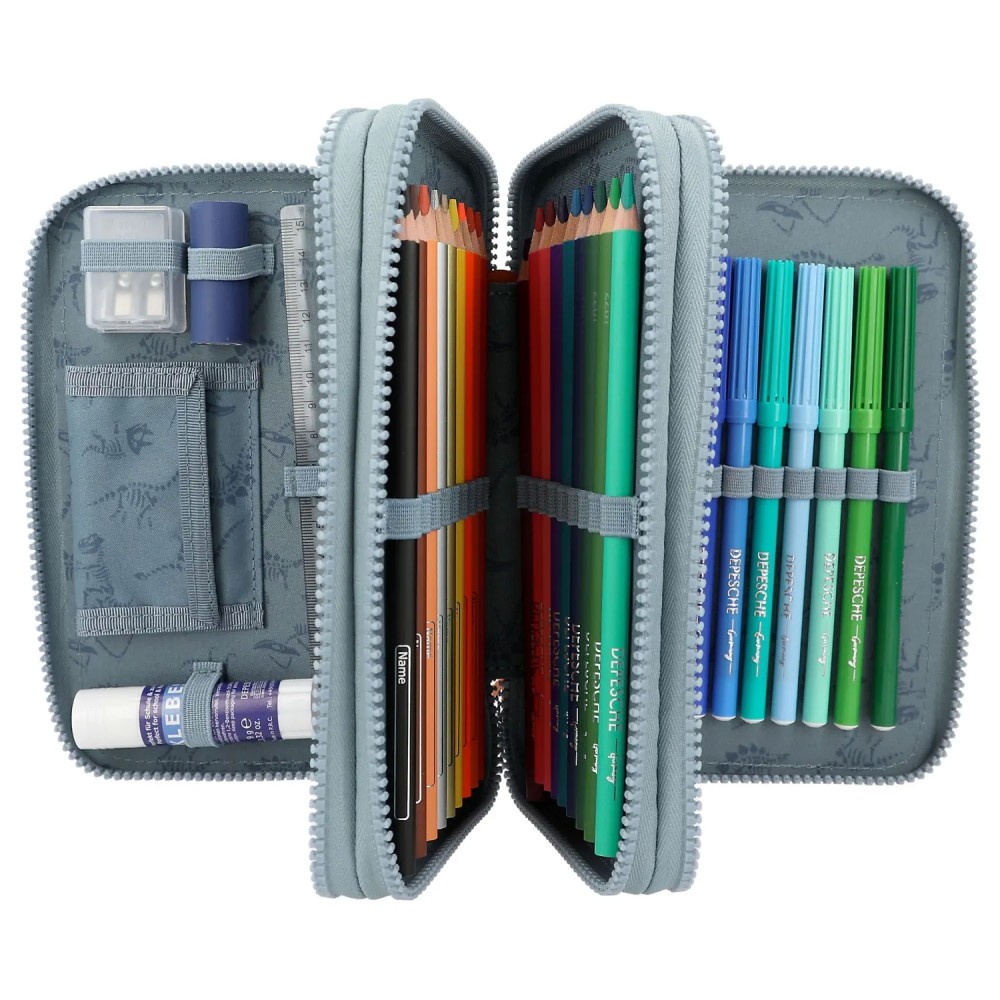 Dino World Triple Pencil Case LED T-Rex