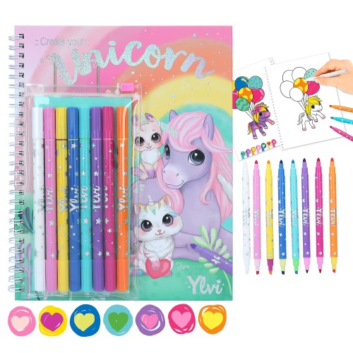 Ylvi Colouring Book With Pen Set 12168
