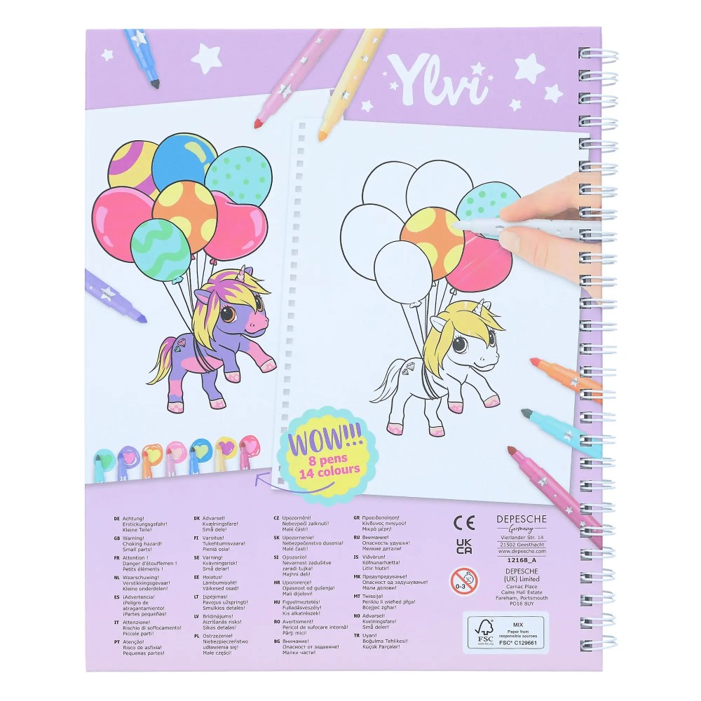 Ylvi Colouring Book With Pen Set 12168