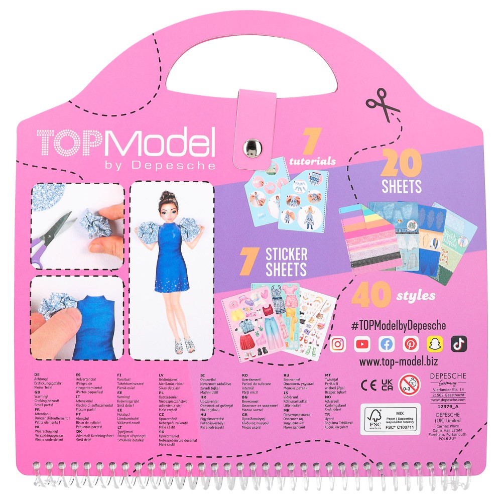 TOPModel Dress Me Up Collage Book 12379