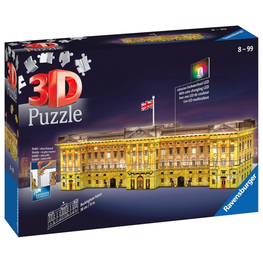 Ravensburger Buckingham Palace Light Up 3D Puzzle 216pc 