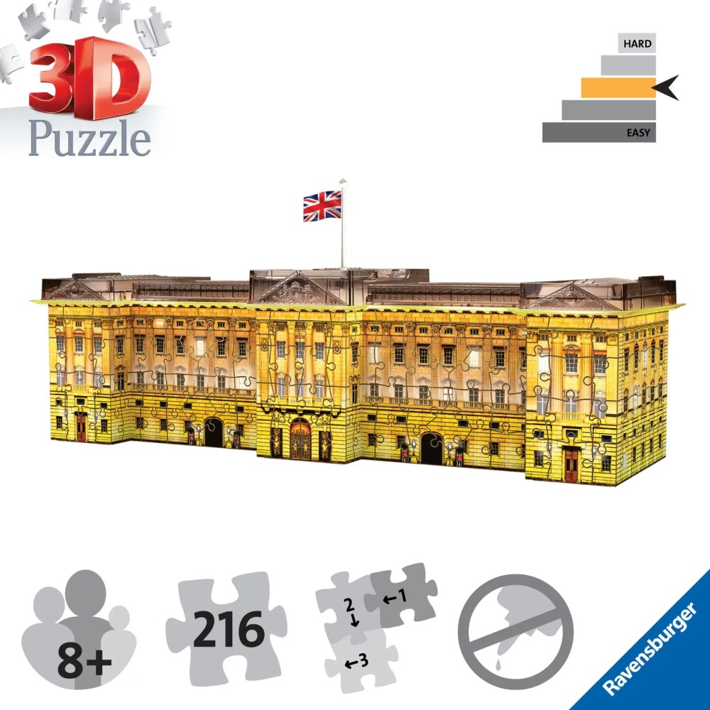 Ravensburger Buckingham Palace Light Up 3D Puzzle 216pc 