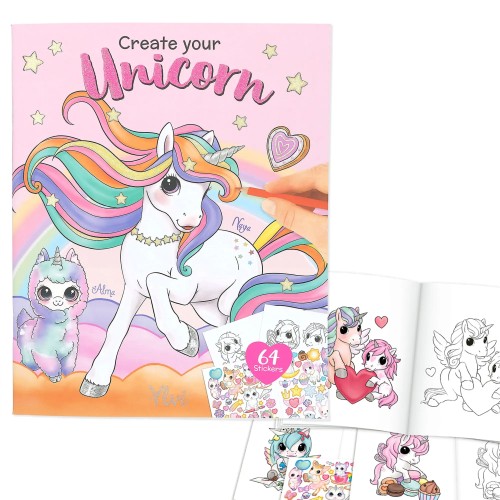 Ylvi Create Your Unicorn Colouring Book 12604