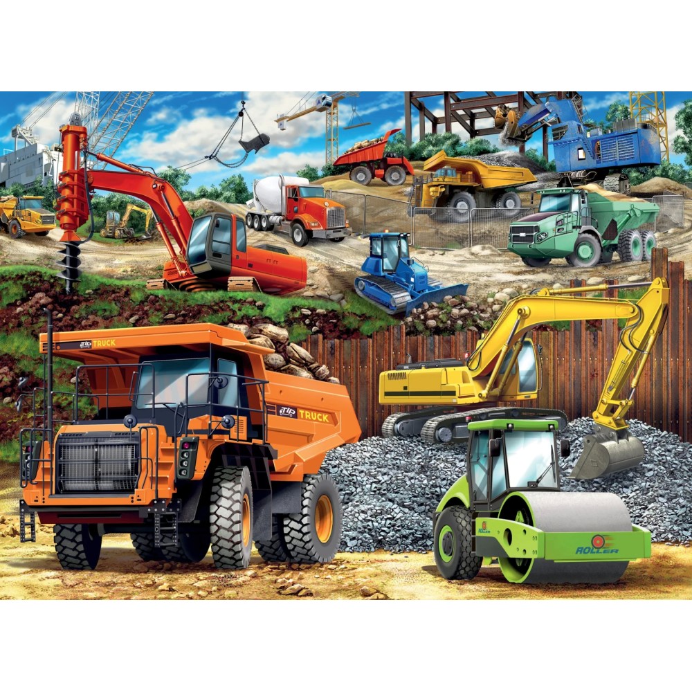 Ravensburger Construction Vehicles 100pc XXL