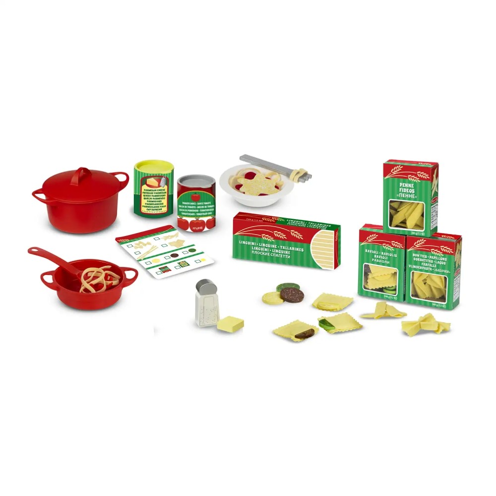 Melissa & Doug Prepare & Serve Pasta Play Food Set