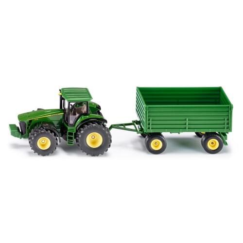 Siku John Deere Tractor with Trailer 1:50