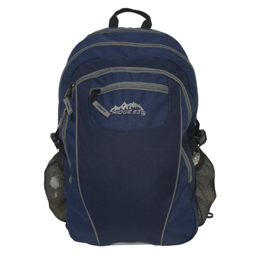 Ridge 53 - Pearse - Navy and Grey Backpack
