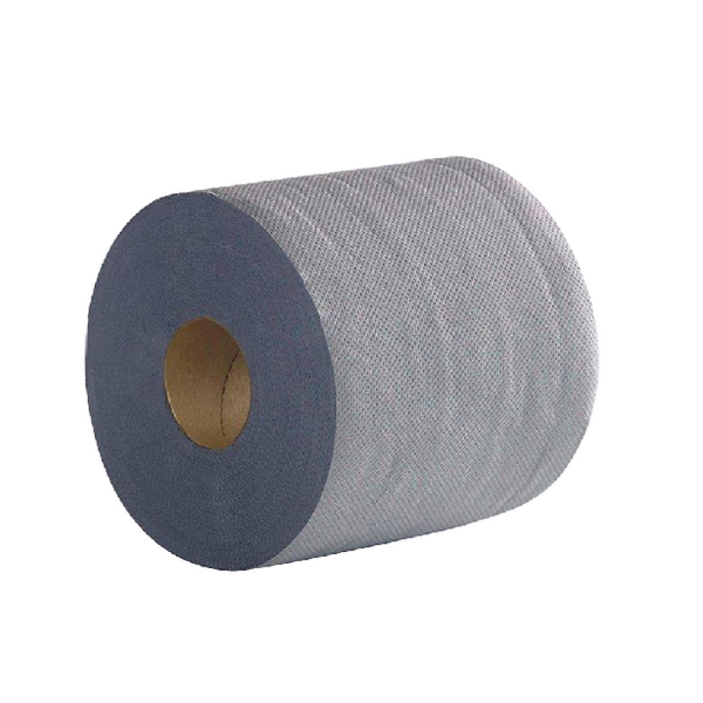 2Work 2-Ply Centrefeed Roll 100m Blue (6 Pack) 2W03010