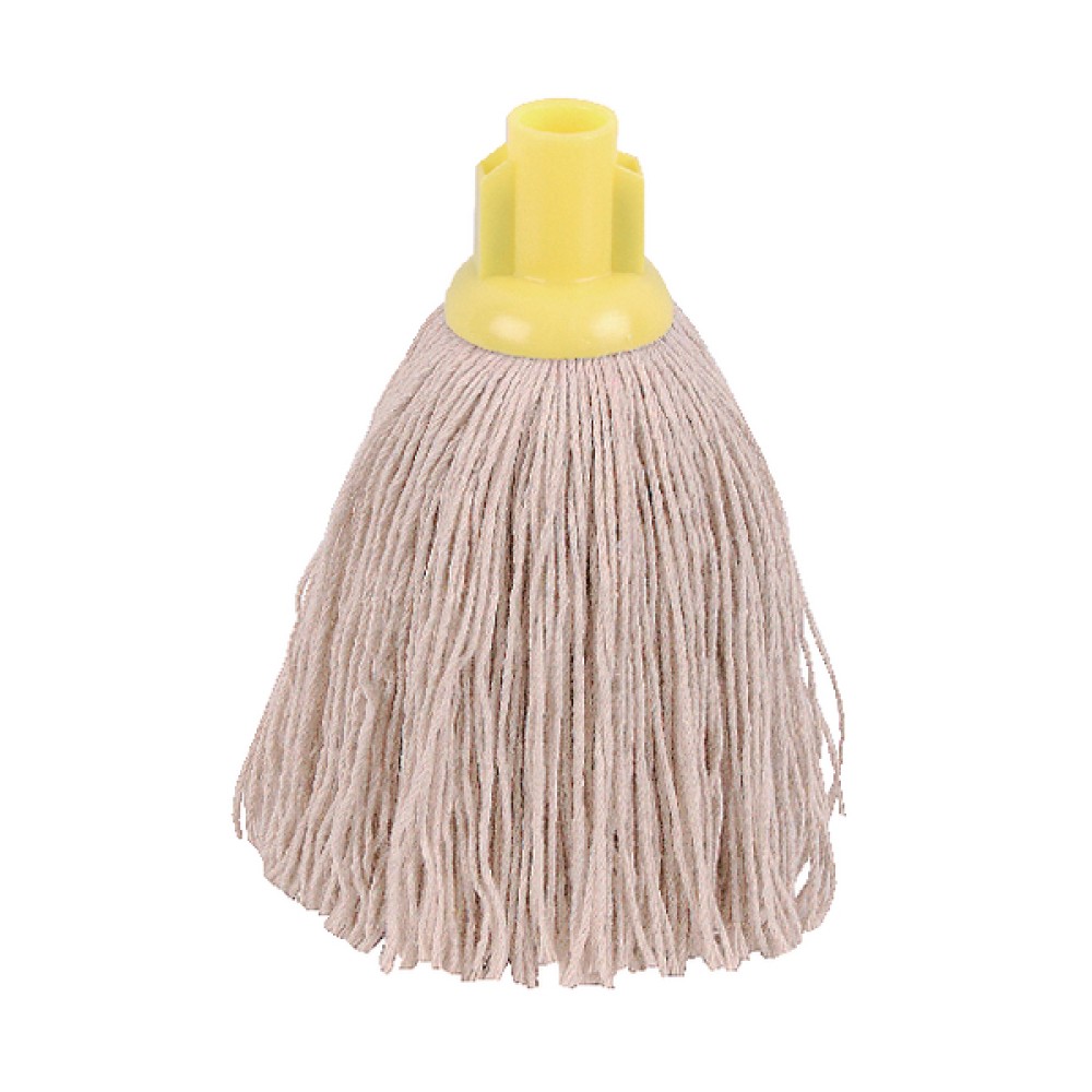 2Work 12oz Twine Rough Socket Mop Yellow (10 Pack) PJTY1210I