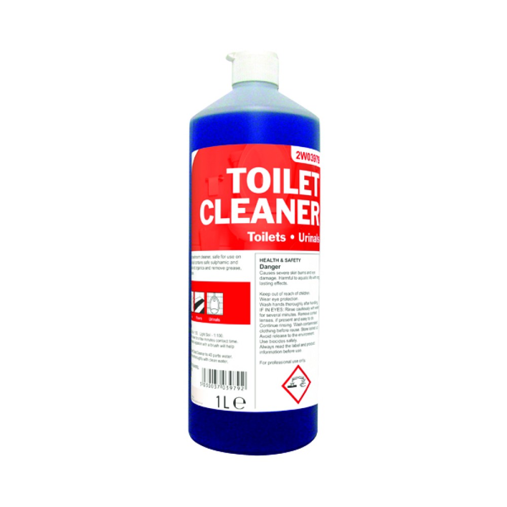 2Work Daily Use Toilet Cleaner 1 Litre (12 Pack) 2W04577