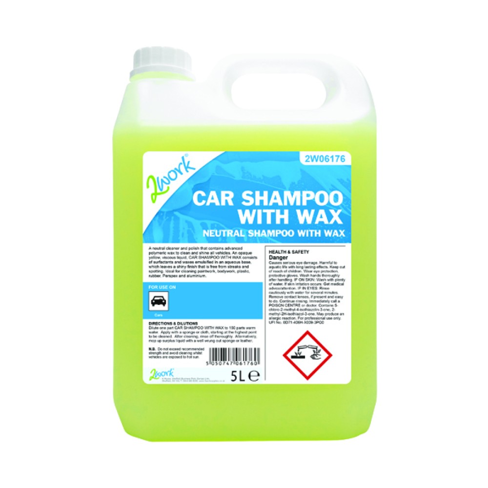 2Work Car Shampoo with Wax 5L 2W06176